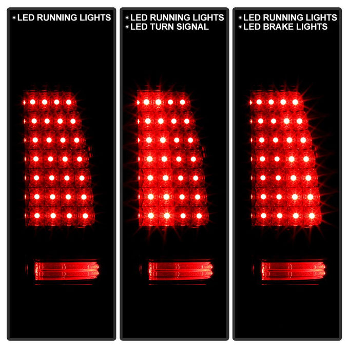 Red Clear LED Tail Lights <br>03-06 Chevy Silverado, 2007 Classic