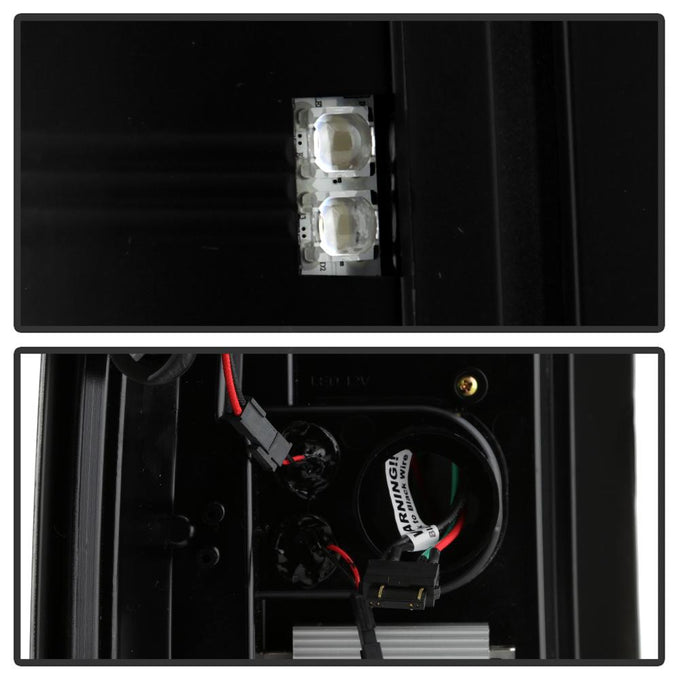Black LED Tail Lights <br>07-13 Chevy Silverado, GMC Sierra