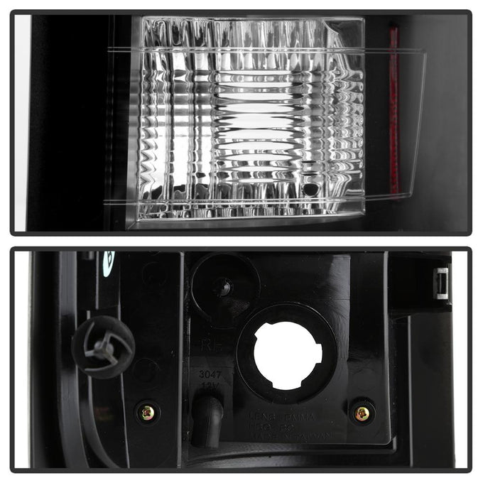 Black LED Tail Lights <br>07-13 Chevy Silverado, GMC Sierra