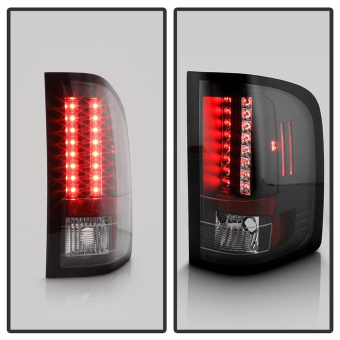Black LED Tail Lights <br>07-13 Chevy Silverado, GMC Sierra