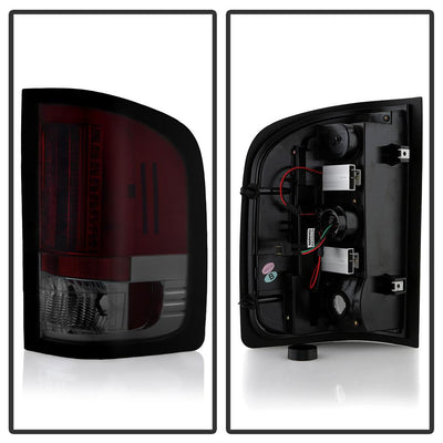 Red Smoke LED Tail Lights <br>07-13 Chevy Silverado, GMC Sierra