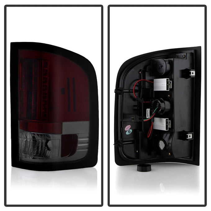 Red Smoke LED Tail Lights <br>07-13 Chevy Silverado, GMC Sierra
