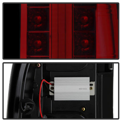 Red Smoke LED Tail Lights <br>07-13 Chevy Silverado, GMC Sierra