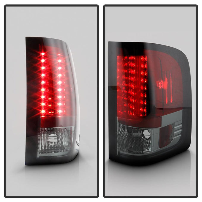 Red Smoke LED Tail Lights <br>07-13 Chevy Silverado, GMC Sierra