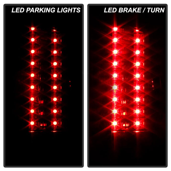 Red Smoke LED Tail Lights <br>07-13 Chevy Silverado, GMC Sierra