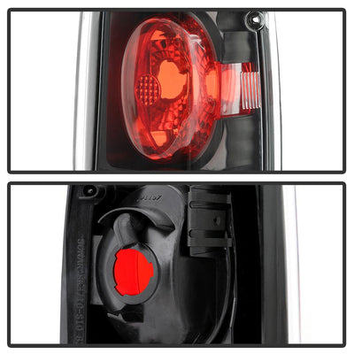 Black Euro Style Tail Lights <br>82-93 Chevy S10/Blazer, GMC Jimmy