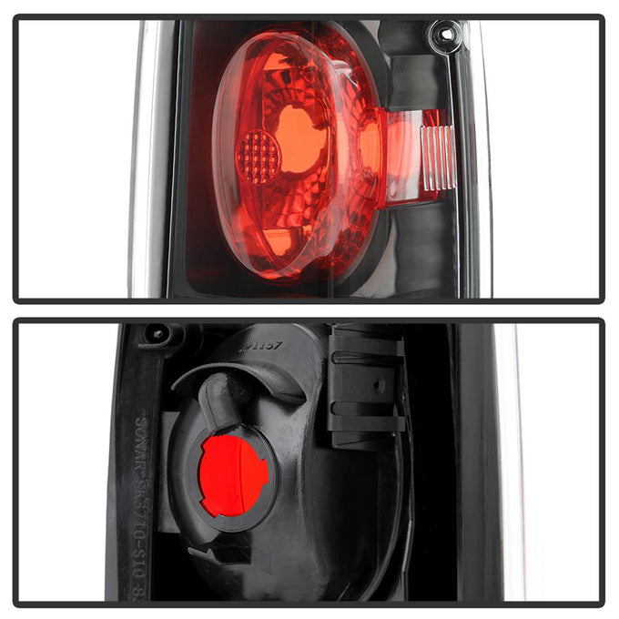Black Euro Style Tail Lights <br>82-93 Chevy S10/Blazer, GMC Jimmy