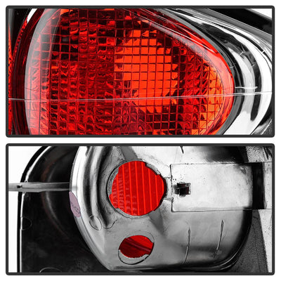 Chrome Euro Style Tail Lights <br>96-00 Isuzu Hombre 94-04 Chevrolet S10 94-04 GMC Sonoma