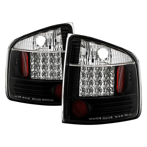 Black LED Tail Lights <br>96-00 Isuzu Hombre 94-04 Chevrolet S10 94-04 GMC Sonoma