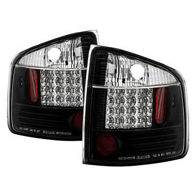 Black LED Tail Lights <br>96-00 Isuzu Hombre 94-04 Chevrolet S10 94-04 GMC Sonoma