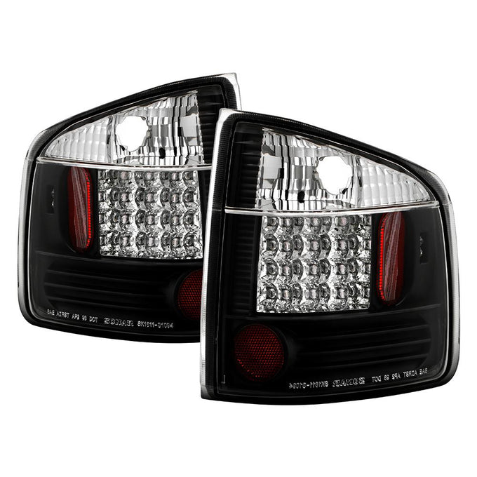 Black LED Tail Lights <br>96-00 Isuzu Hombre 94-04 Chevrolet S10 94-04 GMC Sonoma