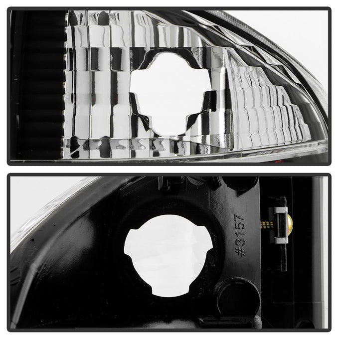 Black LED Tail Lights <br>96-00 Isuzu Hombre 94-04 Chevrolet S10 94-04 GMC Sonoma