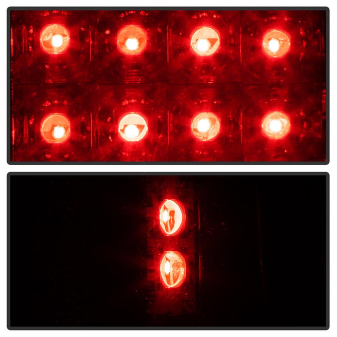 Black LED Tail Lights <br>96-00 Isuzu Hombre 94-04 Chevrolet S10 94-04 GMC Sonoma
