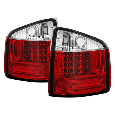 Red Clear LED Tail Lights <br>96-00 Isuzu Hombre 94-04 Chevrolet S10 94-04 GMC Sonoma