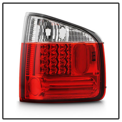 Red Clear LED Tail Lights <br>96-00 Isuzu Hombre 94-04 Chevrolet S10 94-04 GMC Sonoma