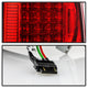 Red Clear LED Tail Lights <br>96-00 Isuzu Hombre 94-04 Chevrolet S10 94-04 GMC Sonoma