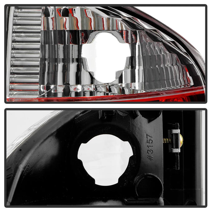 Red Clear LED Tail Lights <br>96-00 Isuzu Hombre 94-04 Chevrolet S10 94-04 GMC Sonoma