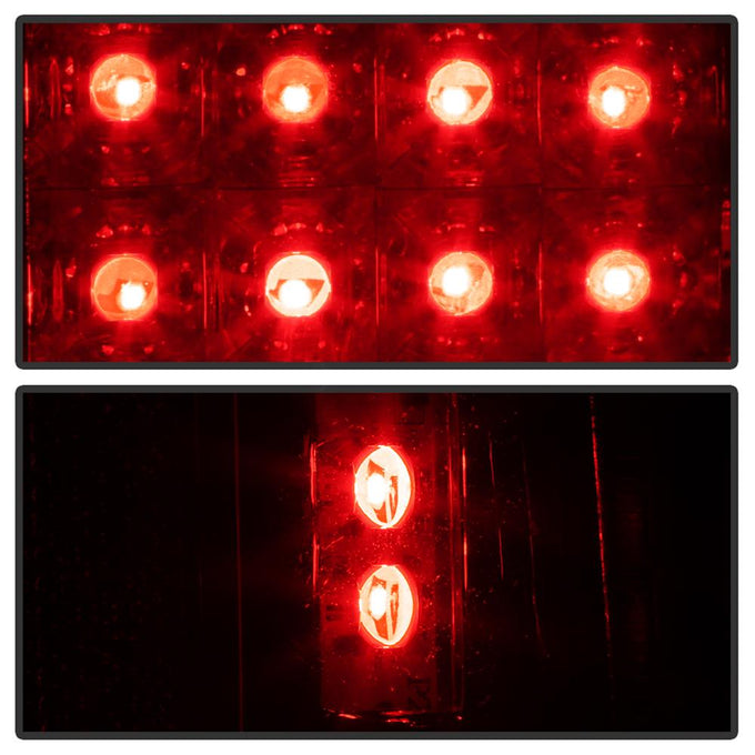 Red Clear LED Tail Lights <br>96-00 Isuzu Hombre 94-04 Chevrolet S10 94-04 GMC Sonoma