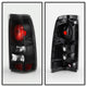 Black Euro Style Tail Lights <br>99-02 Chevy Silverado, GMC Sierra 1500 2500 3500