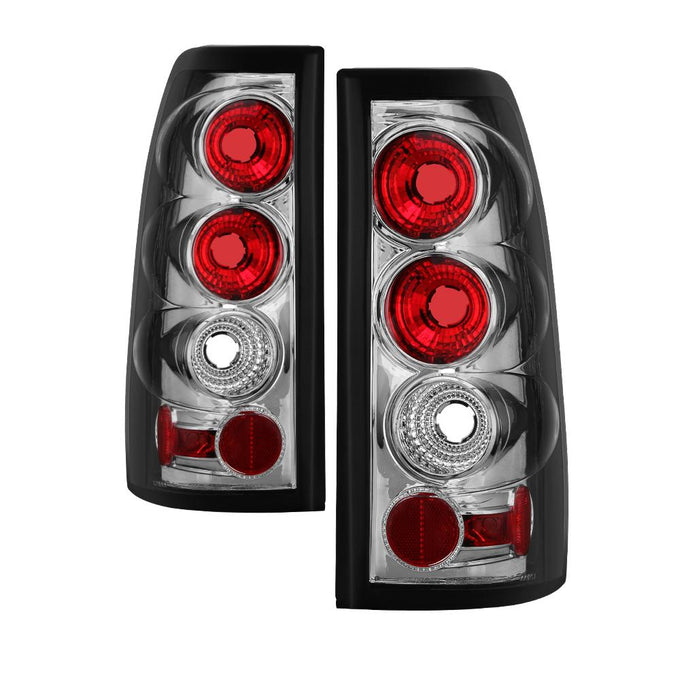 G2 Version Chrome Euro Style Tail Lights <br>99-02 Chevy Silverado, GMC Sierra 1500 2500 3500