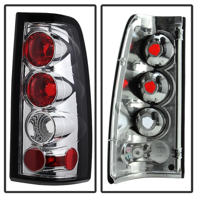 G2 Version Chrome Euro Style Tail Lights <br>99-02 Chevy Silverado, GMC Sierra 1500 2500 3500