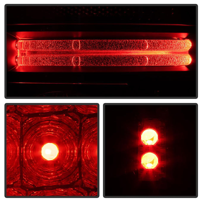 Black LED Tail Lights <br>99-02 Chevy Silverado, GMC Sierra 1500 2500 3500