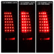 Black LED Tail Lights <br>99-02 Chevy Silverado, GMC Sierra 1500 2500 3500