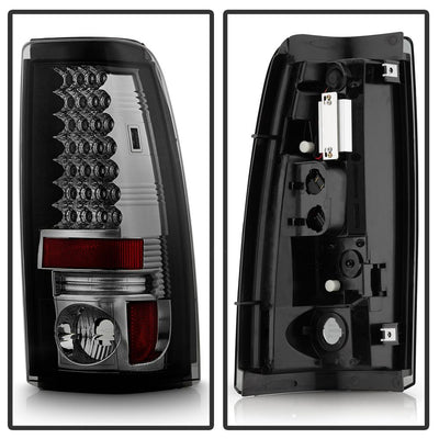Smoke LED Tail Lights <br>99-02 Chevy Silverado, GMC Sierra 1500 2500 3500