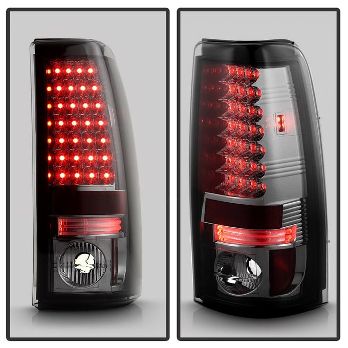 Smoke LED Tail Lights <br>99-02 Chevy Silverado, GMC Sierra 1500 2500 3500