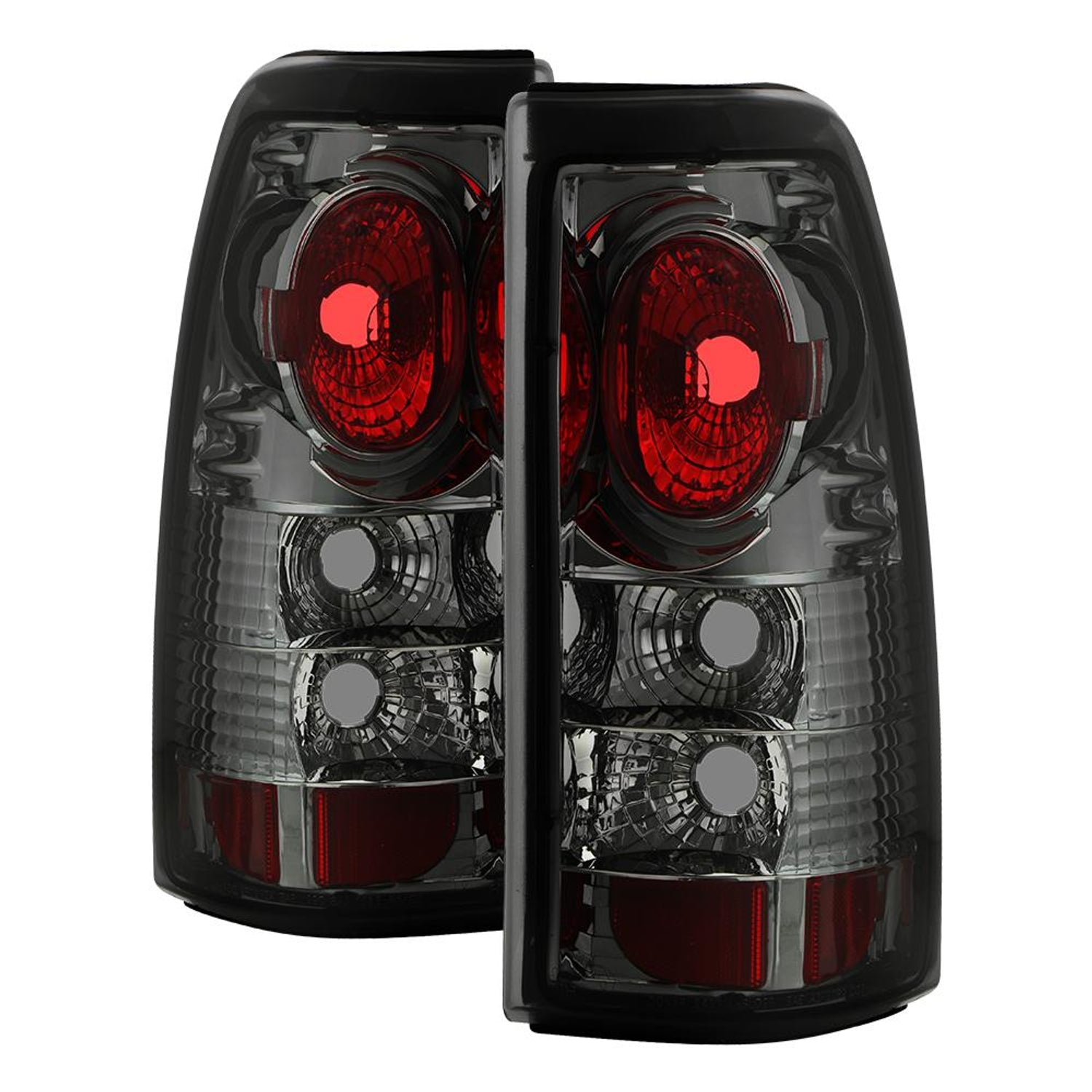 Smoke Euro Style Tail Lights <br>99-02 Chevy Silverado, GMC Sierra 1500 2500 3500
