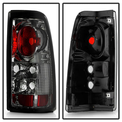 Smoke Euro Style Tail Lights <br>99-02 Chevy Silverado, GMC Sierra 1500 2500 3500