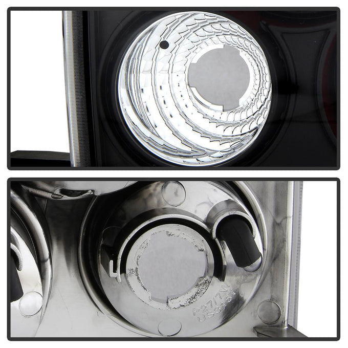 Black Euro Style Tail Lights <br>99-04 Chevy Silverado 1500 2500 3500