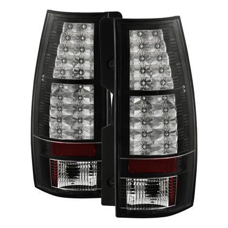 Black LED Tail Lights <br>07-14 Chevy Suburban, GMC Yukon