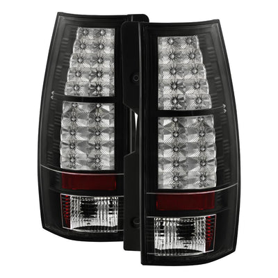 Black LED Tail Lights <br>07-14 Chevy Suburban, GMC Yukon
