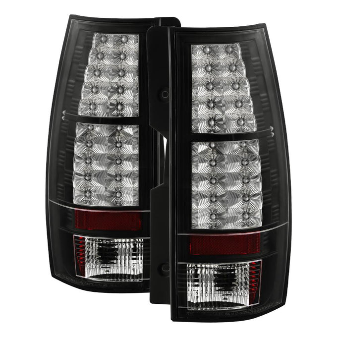 Black LED Tail Lights <br>07-14 Chevy Suburban, GMC Yukon