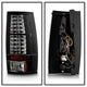 Black LED Tail Lights <br>07-14 Chevy Suburban, GMC Yukon
