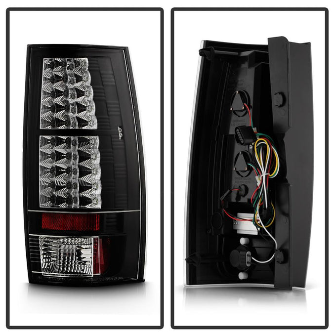 Black LED Tail Lights <br>07-14 Chevy Suburban, GMC Yukon