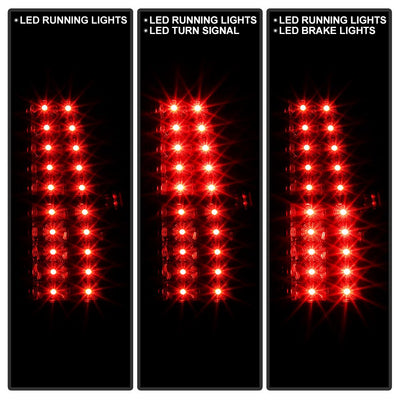 Smoke LED Tail Lights <br>07-14 Chevy Suburban, GMC Yukon