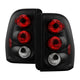 Black Euro Style Tail Lights <br>02-09 Chevy Trailblazer 02-06 EXT