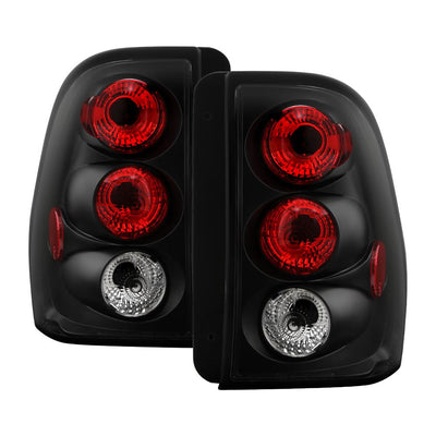 Black Euro Style Tail Lights <br>02-09 Chevy Trailblazer 02-06 EXT