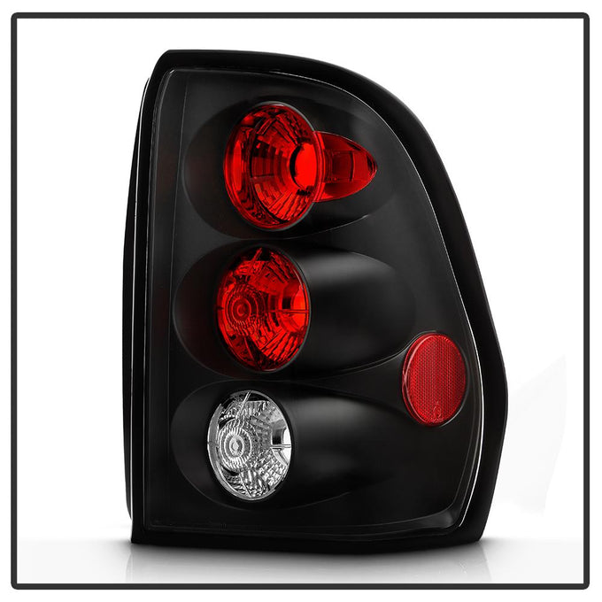 Black Euro Style Tail Lights <br>02-09 Chevy Trailblazer 02-06 EXT