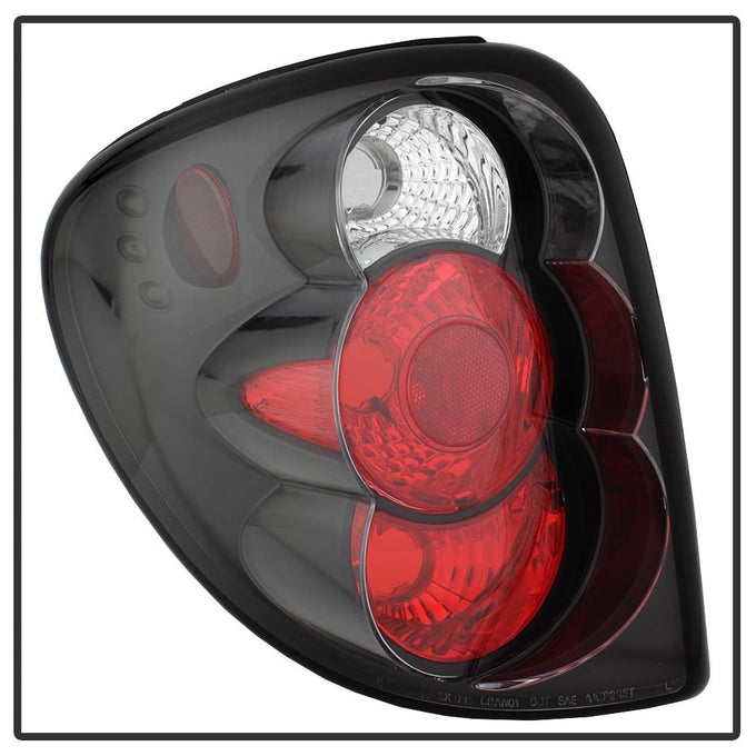 Black Euro Style Tail Lights <br>01-07 Chrysler Town & Country, 00-03 Voyage