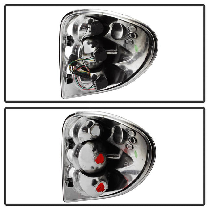 Black Euro Style Tail Lights <br>01-07 Chrysler Town & Country, 00-03 Voyage