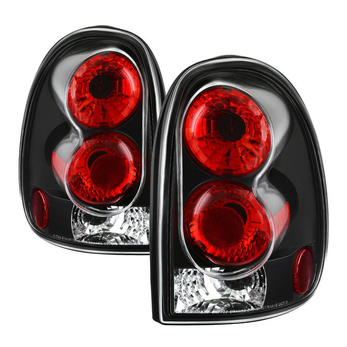 Black Euro Style Tail Lights <br>96-00 Chrysler Town & Country, Caravan