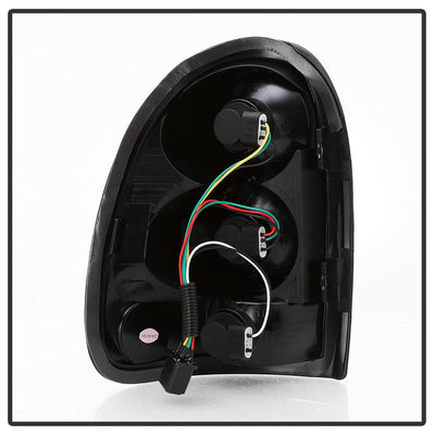 Black Euro Style Tail Lights <br>96-00 Chrysler Town & Country, Caravan
