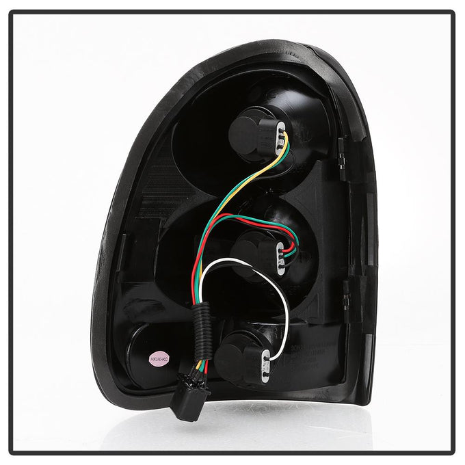 Black Euro Style Tail Lights <br>96-00 Chrysler Town & Country, Caravan