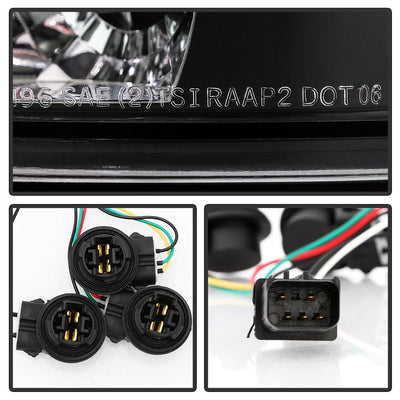 Black Euro Style Tail Lights <br>96-00 Chrysler Town & Country, Caravan