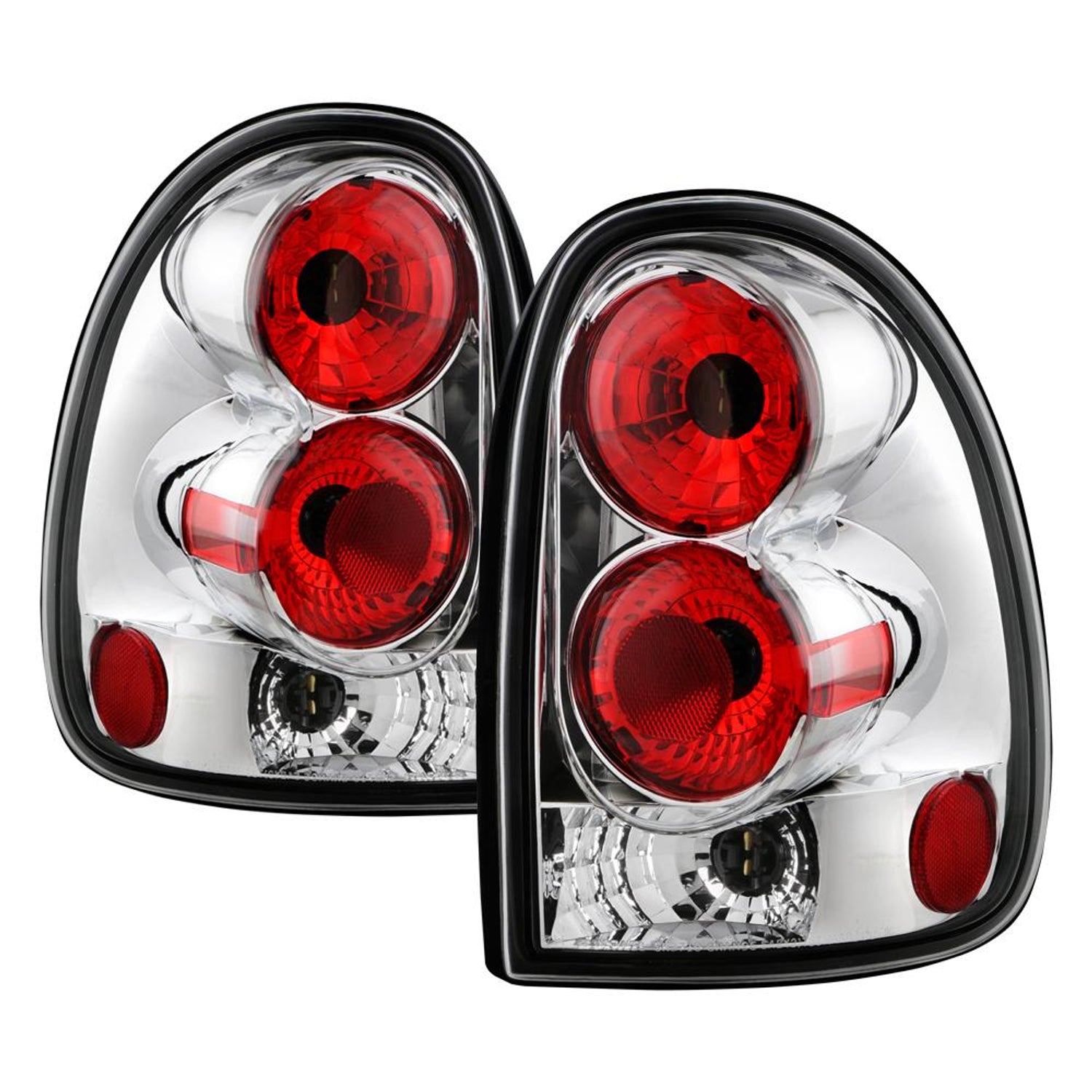 Chrome Euro Style Tail Lights <br>96-00 Chrysler Town & Country, Caravan