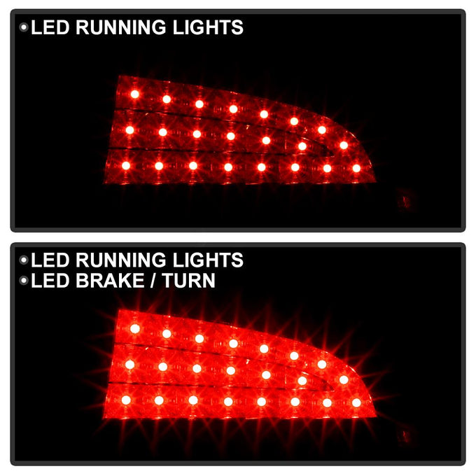 Black LED Tail Lights <br>06-08 Dodge Charger