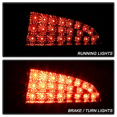 Black LED Tail Lights <br>06-08 Dodge Charger